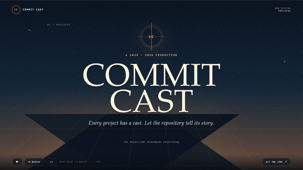 Commit Cast 프로젝트 화면